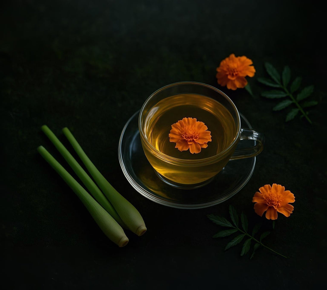 A Perfect Blend of Citrus and Floral Delight: Lemongrass & Marigold Tea