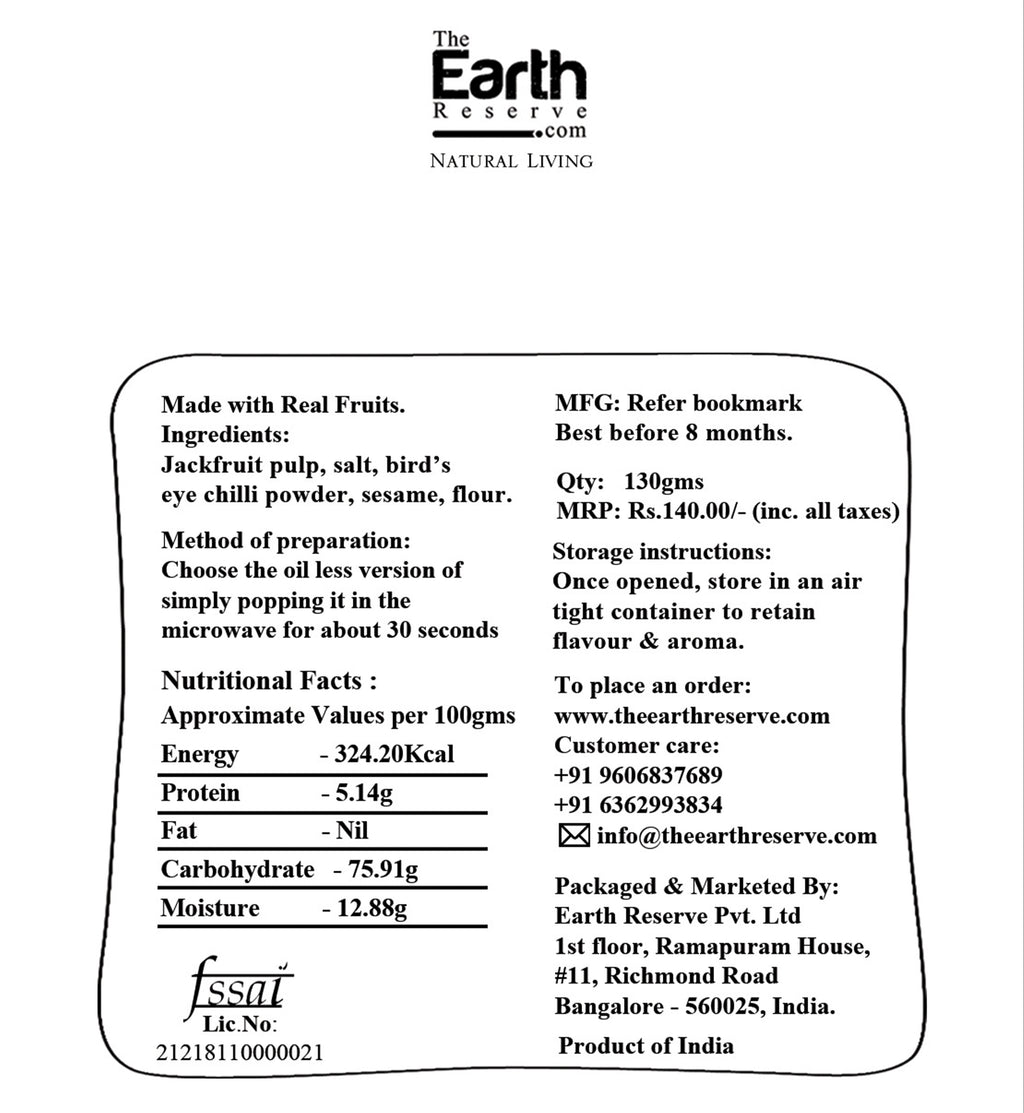 Natural JackFruit Papad | Chemicals & Preservatives Free | 20 Nos. in a Pack