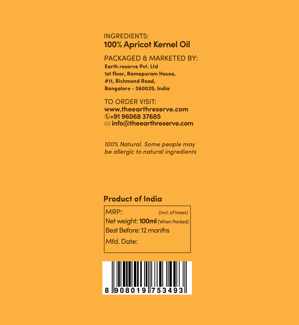 Himalayan Apricot Kernel oil-Cold pressed