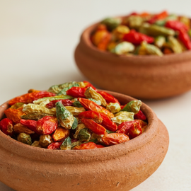 Organic Sun Dried Bird's Eye Chilli / Kanthari / Thai Chilli | Certified Organic