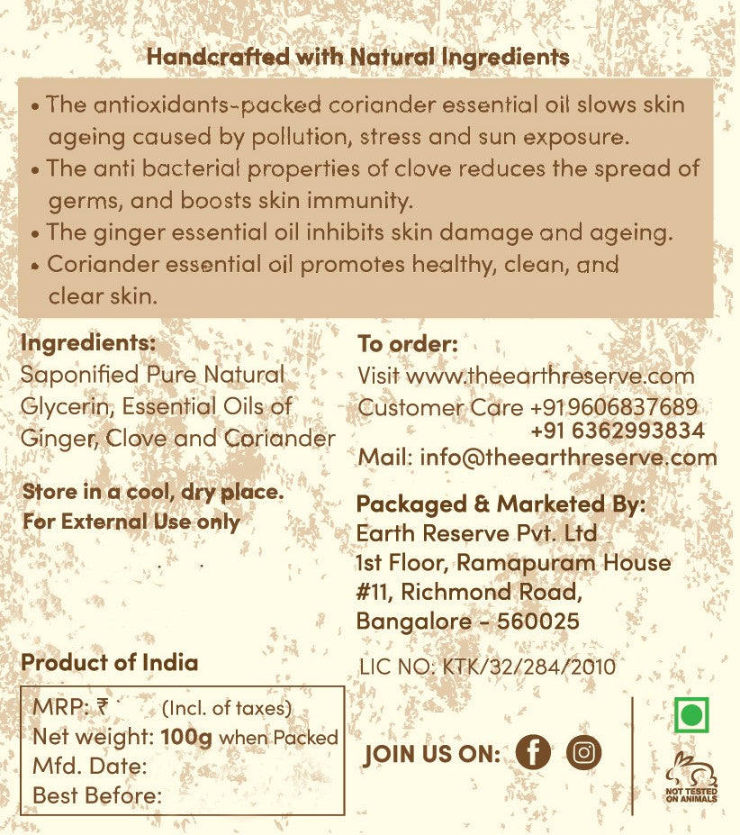 Spices Mix | Earthy Blends Natural Glycerin Soap | SLS & Paraben Free │Glycerin Rich