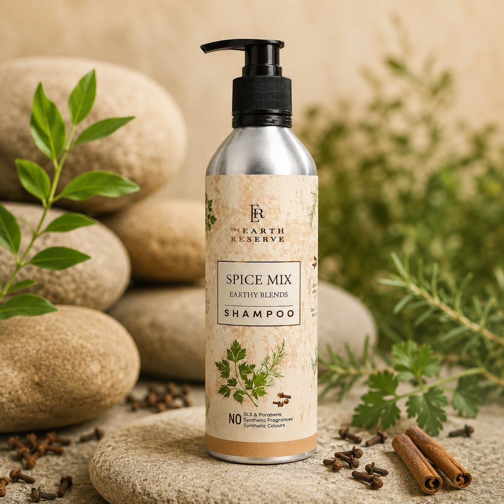 Spices Mix | Earthy Blends Shampoo │ 500 ML | Cocoa Butter Enriched | Free From Harsh Chemicals