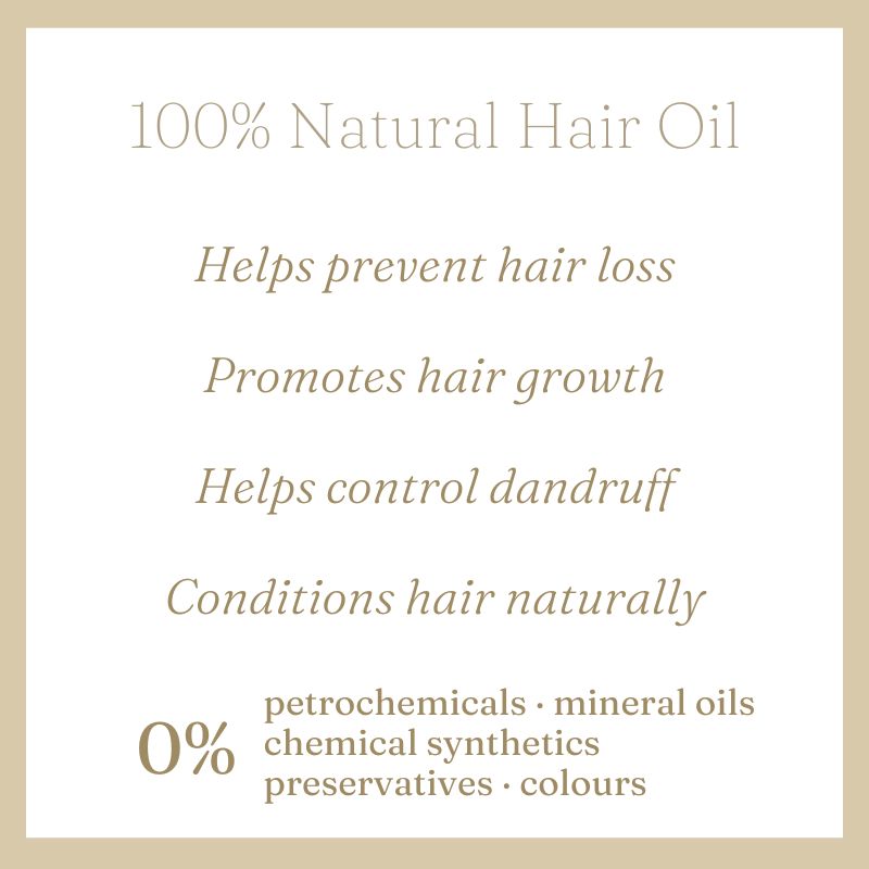 100% Natural Herb Enriched Hair Oil ∙ No Synthetic Chemicals
