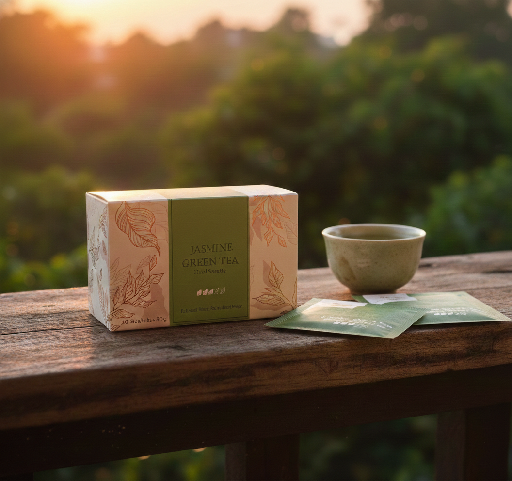 Jasmine Green Tea Sachet Box