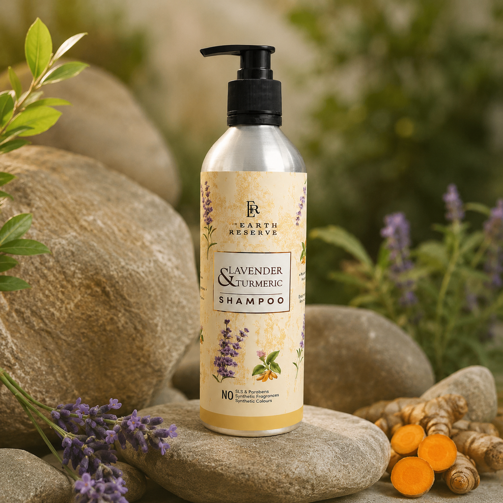 Lavender & Turmeric Shampoo │500 ML | Cocoa Butter Enriched | Free From Harsh Chemicals