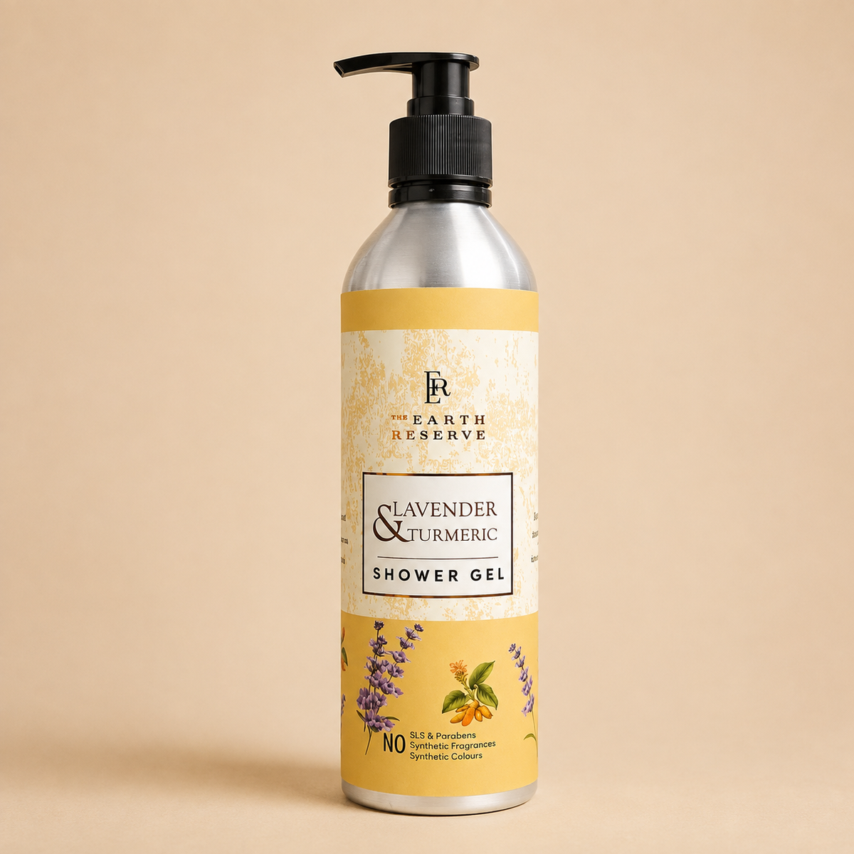 Lavender & Turmeric Shower Gel │500 ML|  Cocoa Butter Enriched | Free From Harsh Chemicals