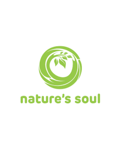 Nature's Soul circular green leaf logo featured retail partner of The Earth Reserv