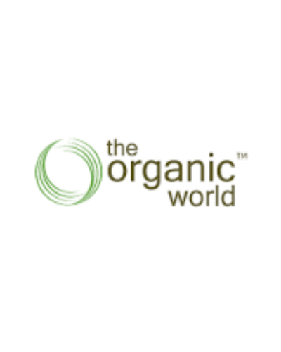 The Organic World brand logo partner network for organic lifestyle products by The Earth Reserve