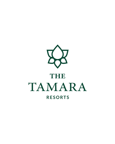 The Tamara Resorts logo featured sustainable travel and wellness partner for The Earth Reserve