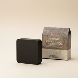 Activated Charcoal & Orange Soap │SLS & Paraben Free │Glycerin Rich