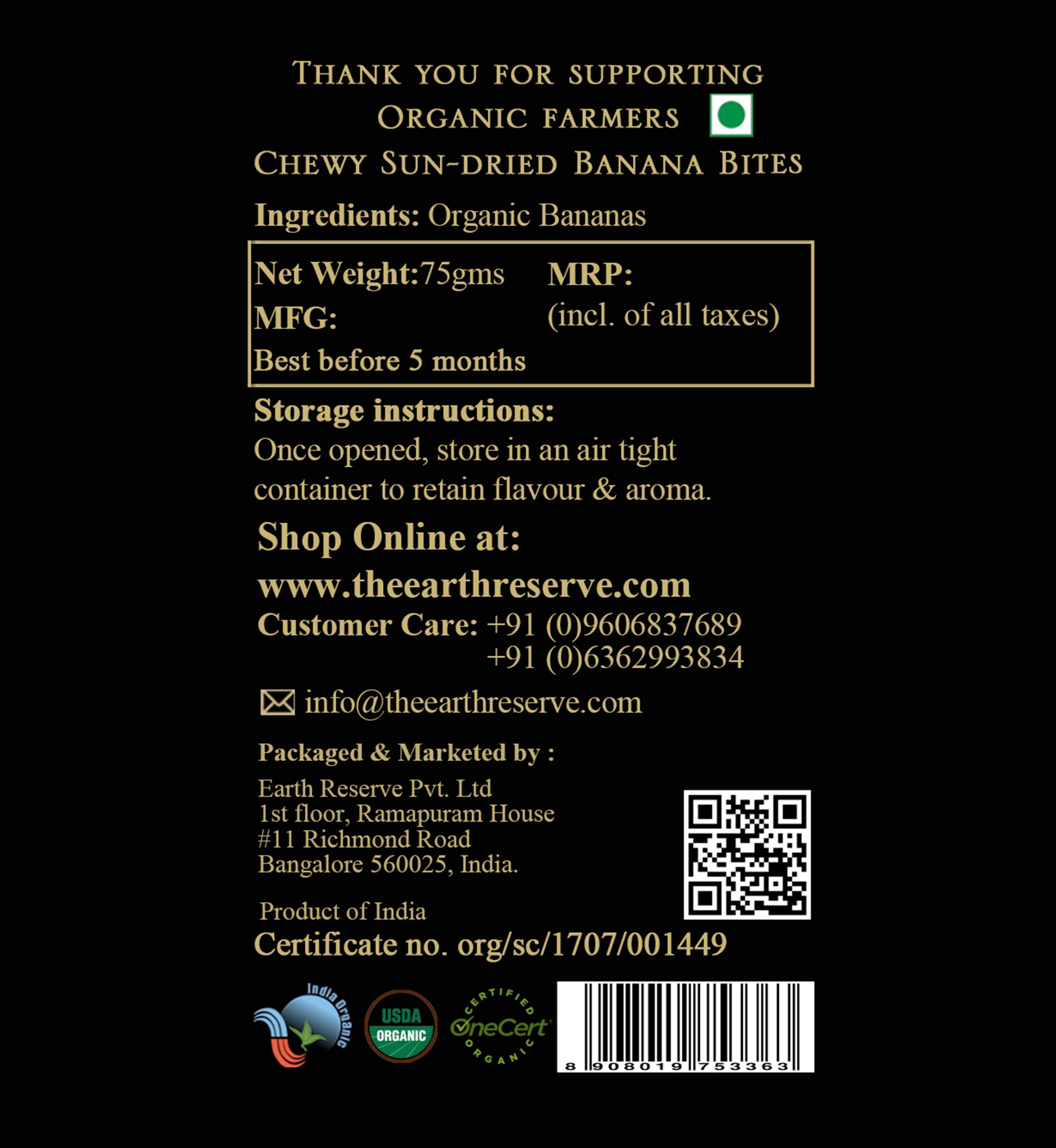 Chewy Sundried Banana Bites | Completely Organic Healthy Snack