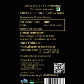 Chewy Sundried Banana Bites | Completely Organic Healthy Snack