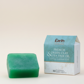 All Natural French Green Clay Soap│SLS & Paraben Free │Glycerin Rich