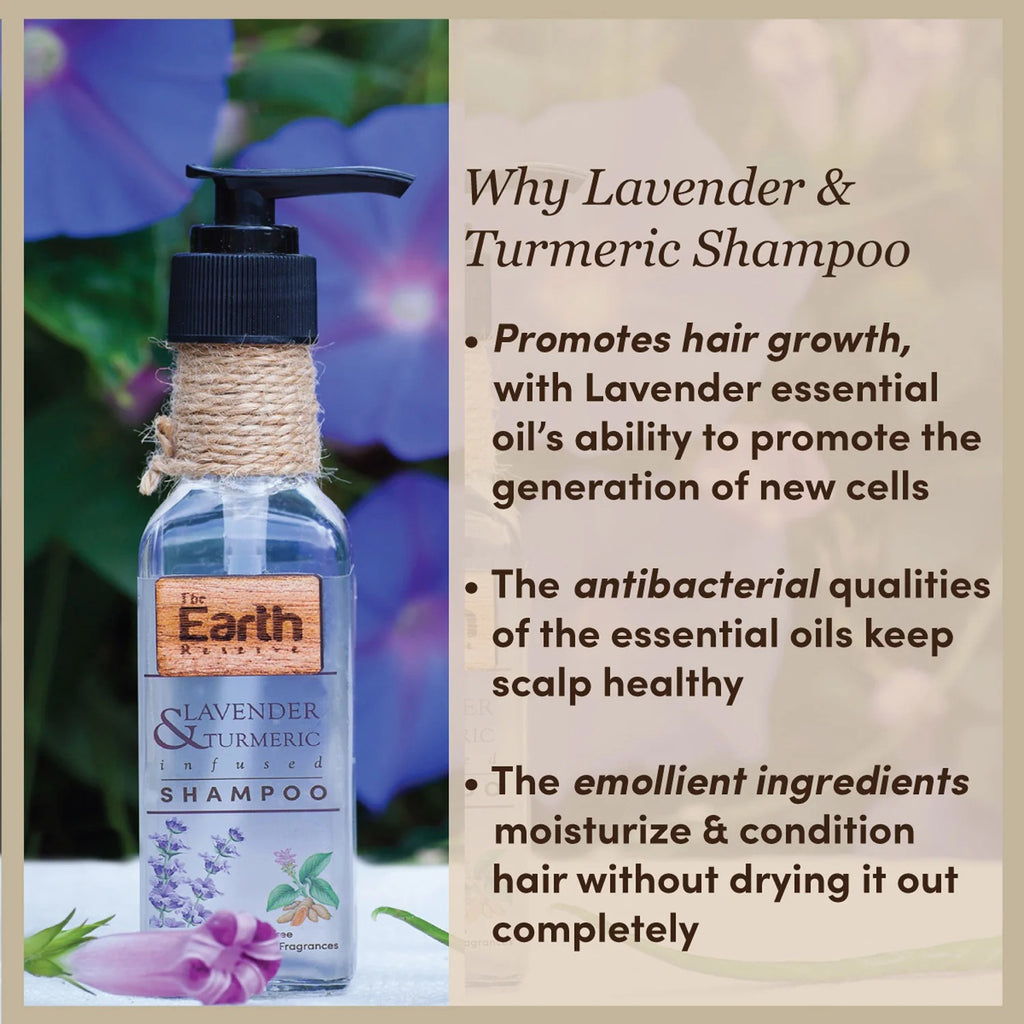 Lavender & Turmeric Shampoo │100 ML | Cocoa Butter Enriched | Free From Harsh Chemicals