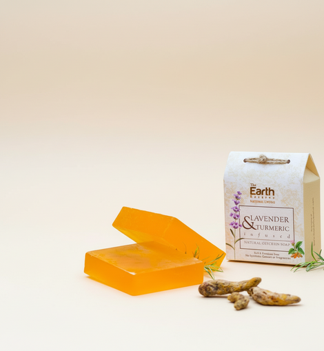 Lavender & Turmeric Natural Glycerin Soap │ SLS & Paraben Free │Glycerin Rich