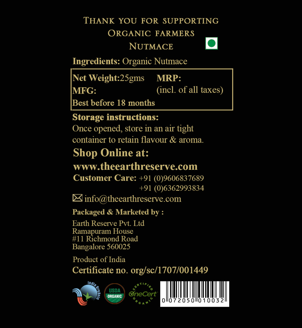 Nutmace | Certified Organic