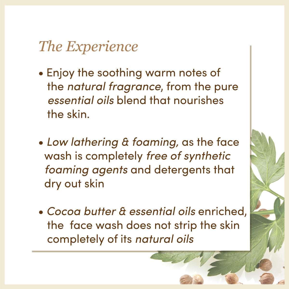 Chemicals free facewash