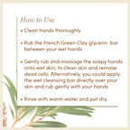 All Natural French Green Clay Soap│SLS & Paraben Free │Glycerin Rich