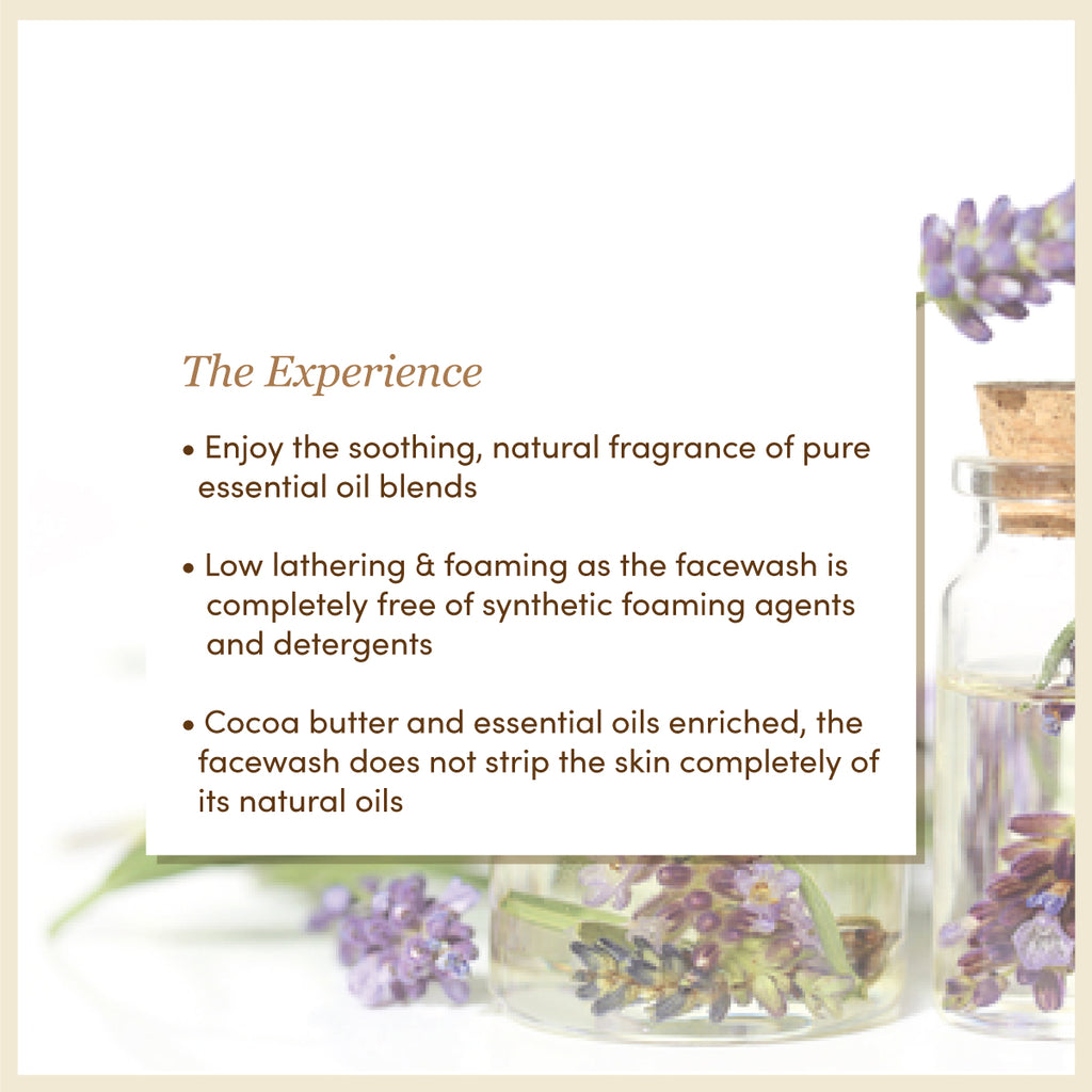 Lavender & Turmeric Face Wash │ Cocoa Butter Enriched | Free From Harsh Chemicals