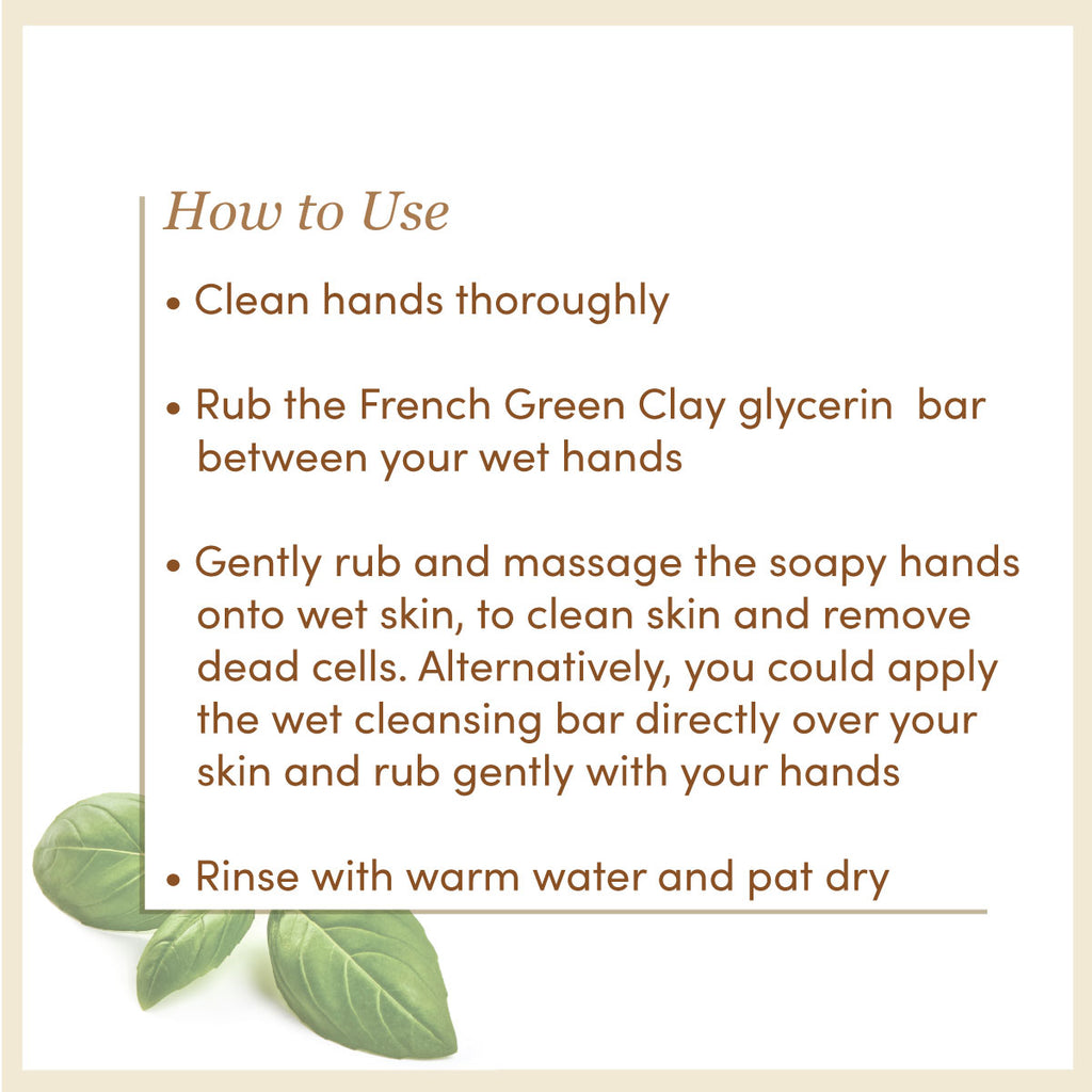 Neem Leaves & Basil Blend Soap | SLS & Paraben Free │Glycerin Rich