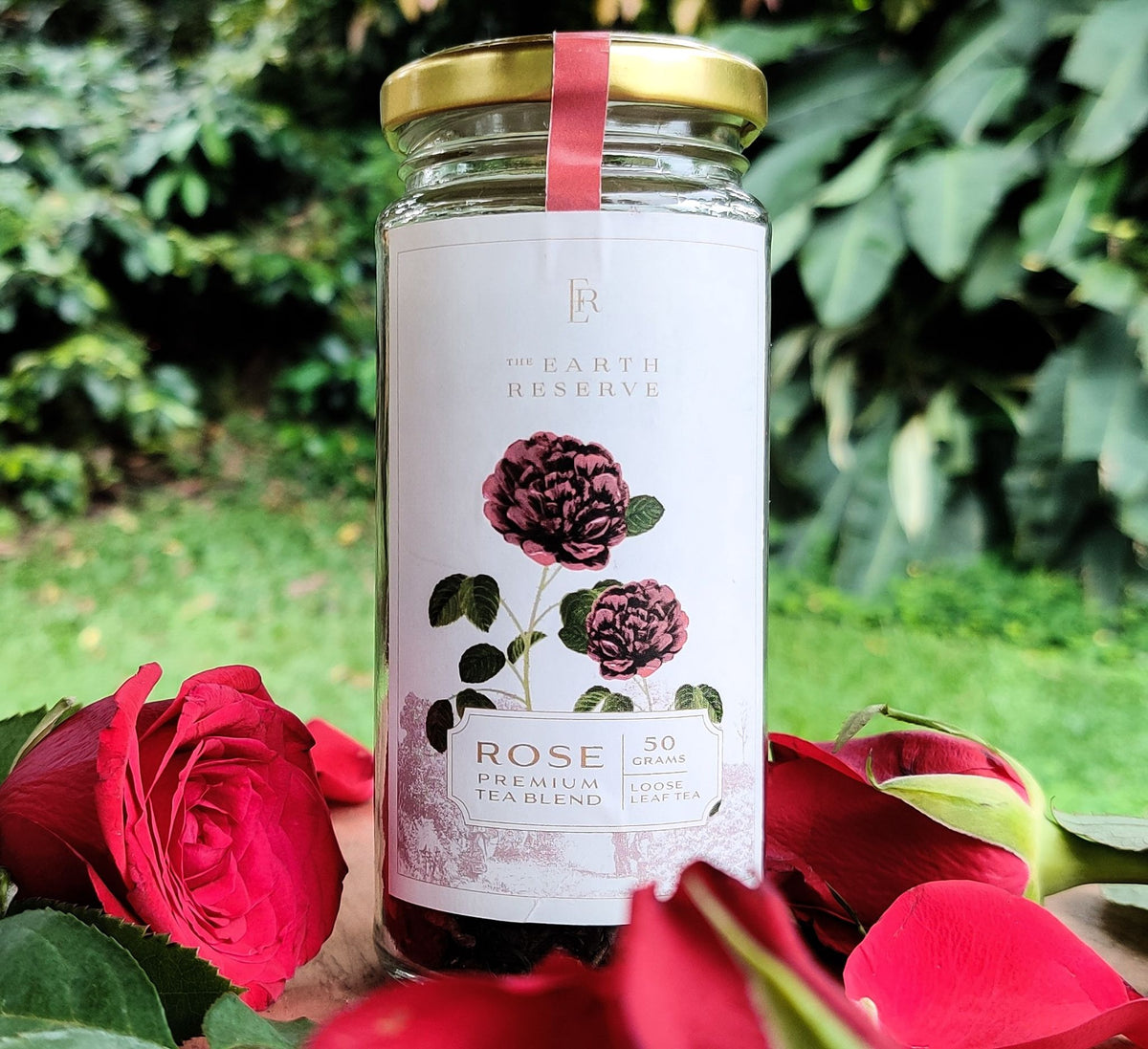 Organic, chemical-free Rose tea with fresh herbs.