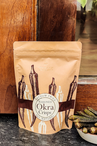 Vacuum Fried Seasoned Okra Crisps