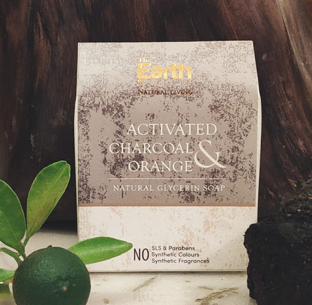 Activated Charcoal & Orange Soap │SLS & Paraben Free │Glycerin Rich