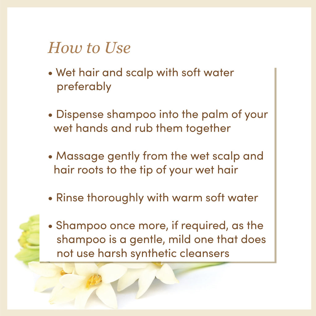 Tuberose & Ylang Ylang Shampoo │ Cocoa Butter Enriched | Free From Harsh Chemicals