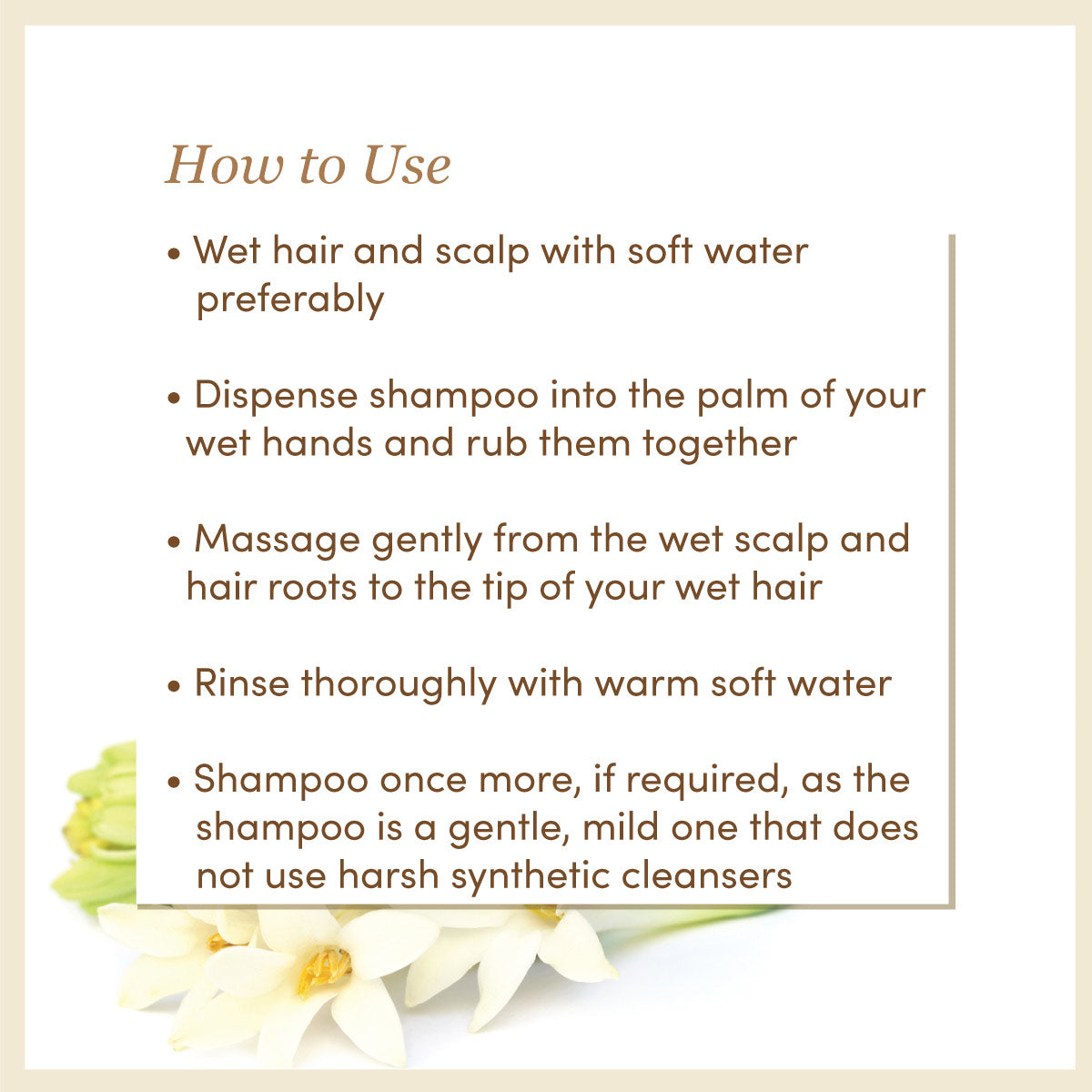 Tuberose & Ylang Ylang Shampoo │ Cocoa Butter Enriched | Free From Harsh Chemicals